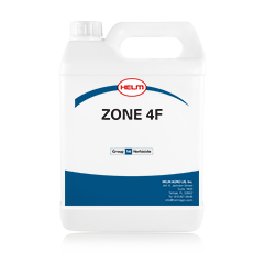 White plastic jug labeled "ZONE 4F" with a red logo at the top. The packaging is designed for a herbicide product, indicating it is part of Group 14. The jug has a handle for easy pouring.